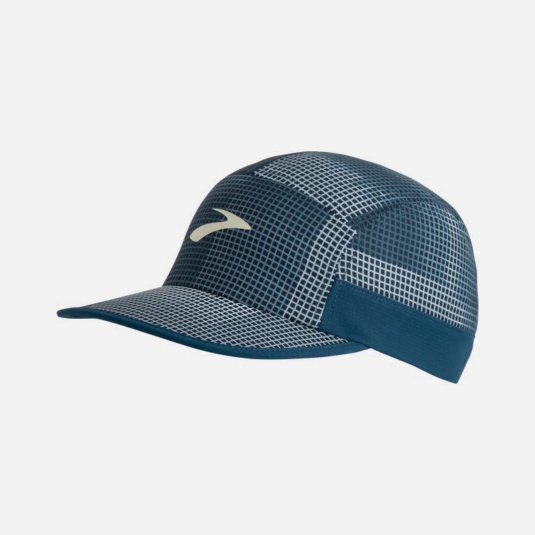 Brooks Propel Australia - Women's Running Hat - Indigo Rush Altitude Print (395180-GTX)